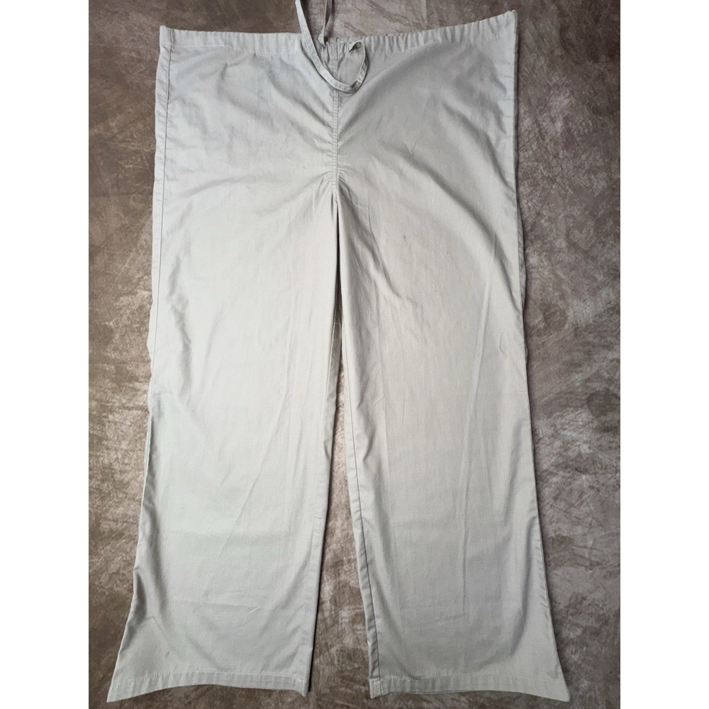 Allheart Scrub Pant Unisex Beige Relaxed Fit Large NWOT